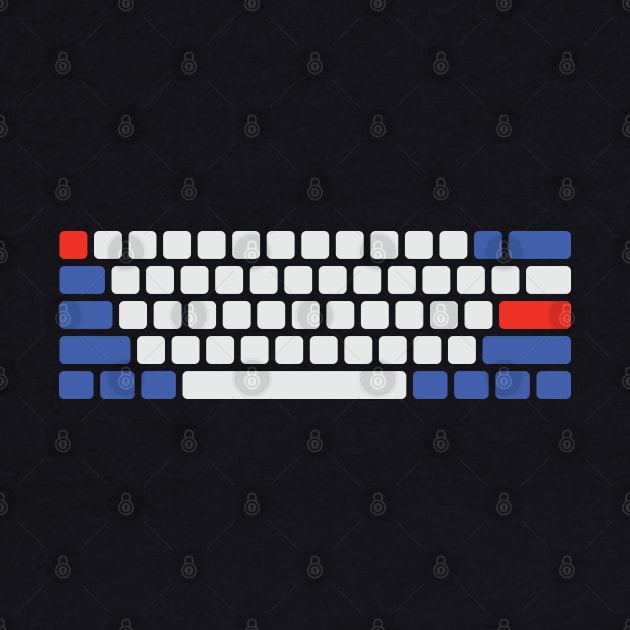 Mechanical Keyboard Blue White Blue by stuffbyjlim